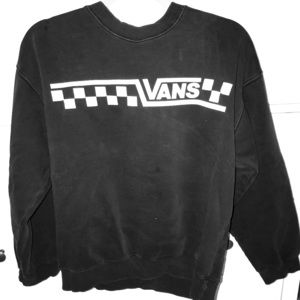black vans crew neck sweatshirt